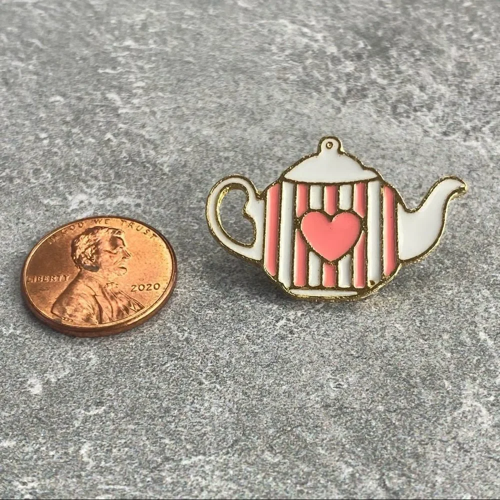 Tea Pot Alice Wonderland Collection Enamel Pin